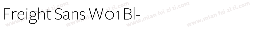 Freight Sans W01 Bl字体转换